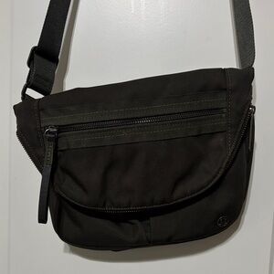 Lululemon athletica Dark green Canvas Crossbody Bag